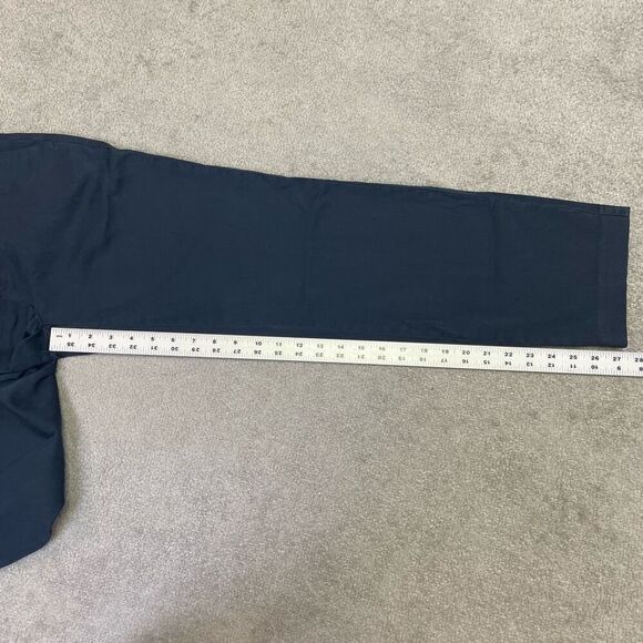 NWT Liverpool Womens Flat Front Straight Leg Chino Trouser Pants Navy Size 4/27 - Picture 7 of 7